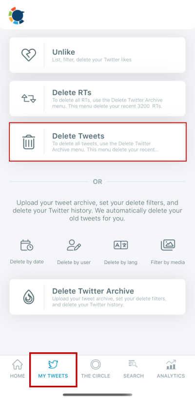 Delete all your tweets on iPhone!