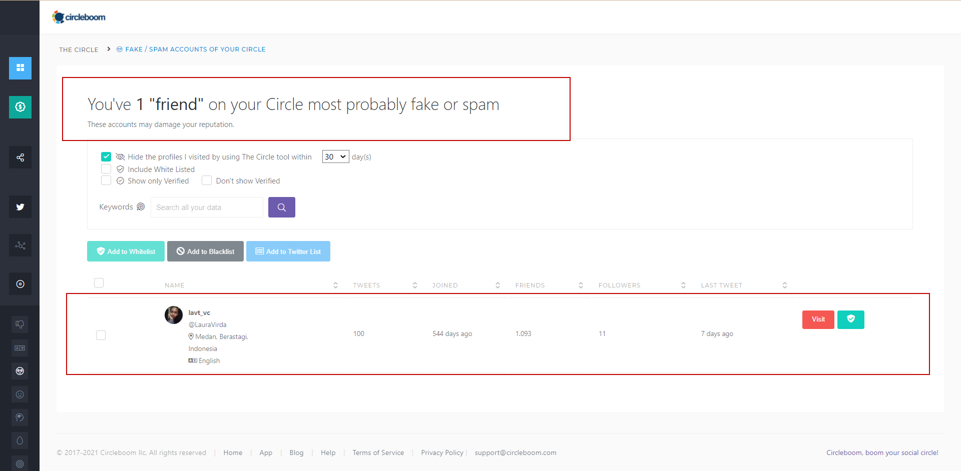  No longer you need to get worried about those fake Twitter accounts you follow. You just need the fake Twitter account checker provided by Circleboom Twitter!