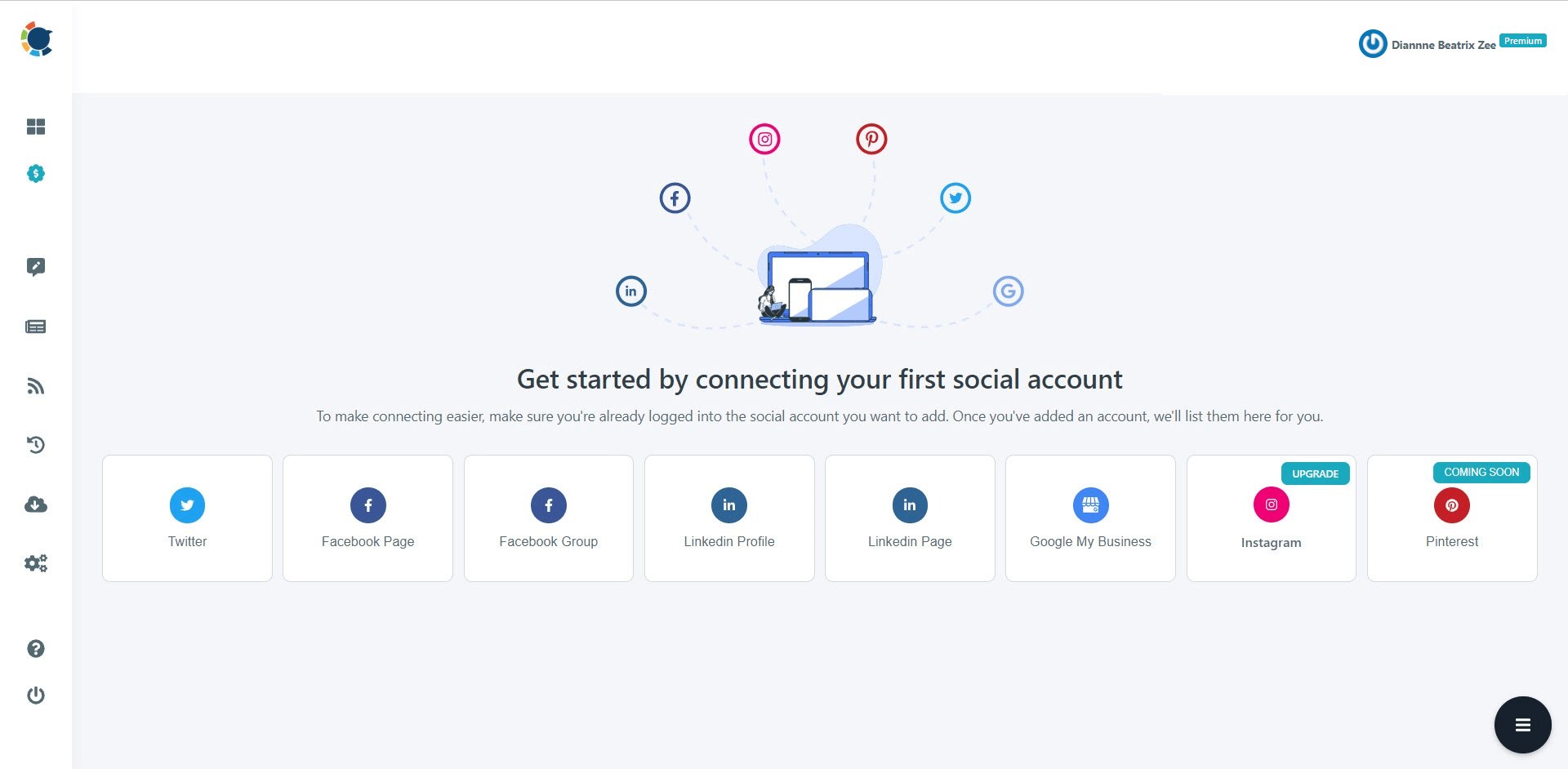 connect RSS to LinkedIn via Circleboom!