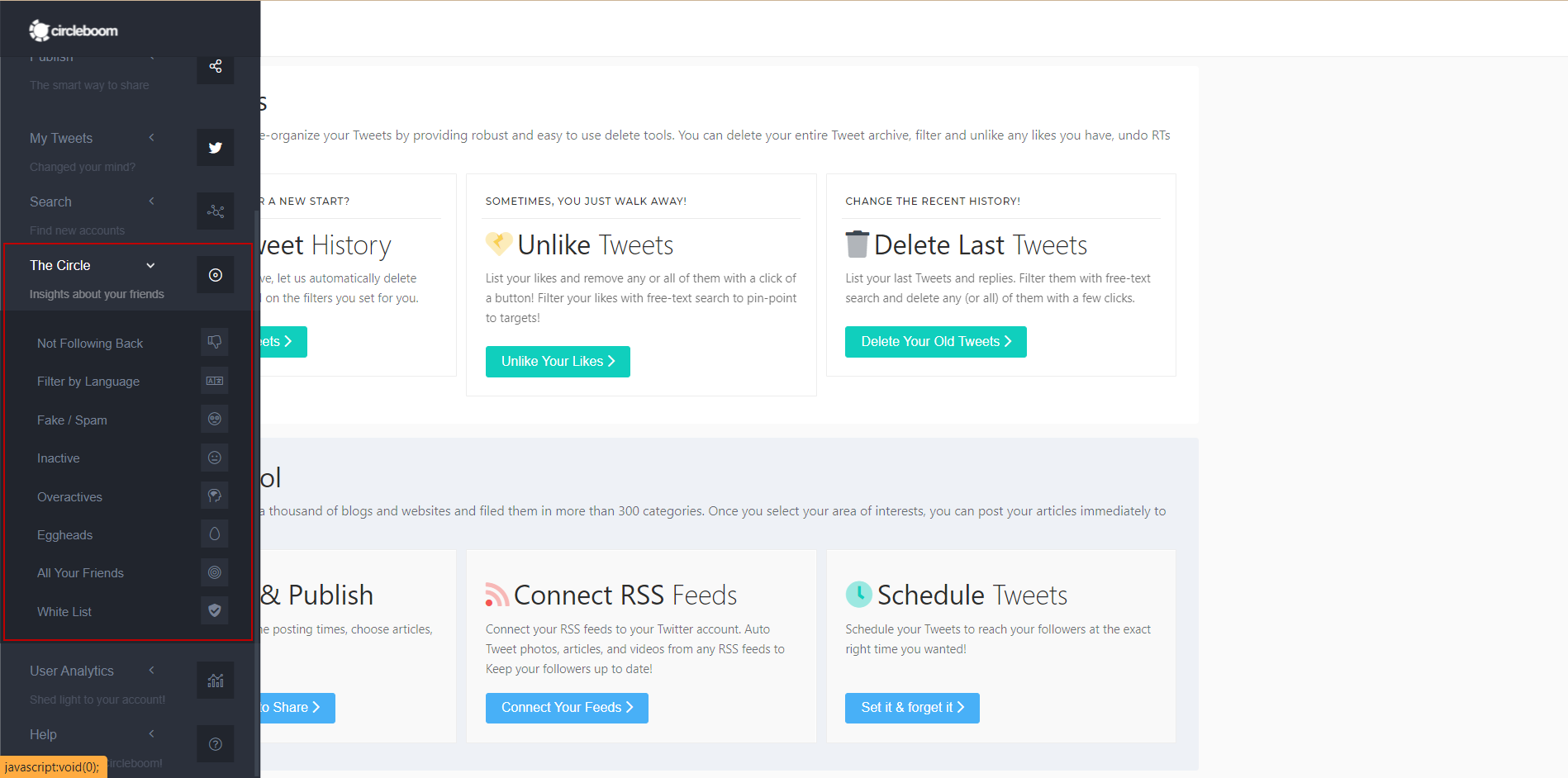 With the Twitter audience analytics provides by Circleboom, you can easily analyse and manage your Twitter audience!